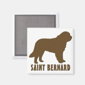 Saint Bernard Magnet (Vorderseite/Rückseite)
