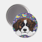 Saint Bernard Magnet (Vorderseite/Rückseite)