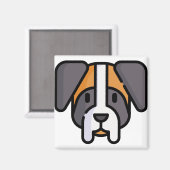 Saint Bernard Magnet (Vorderseite/Rückseite)