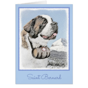 Saint Bernard Malerei - Niedliche Original Hunde K