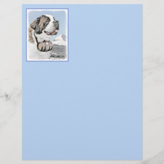 Saint Bernard Malerei - Niedliche Original Hunde K (Vorderseite)