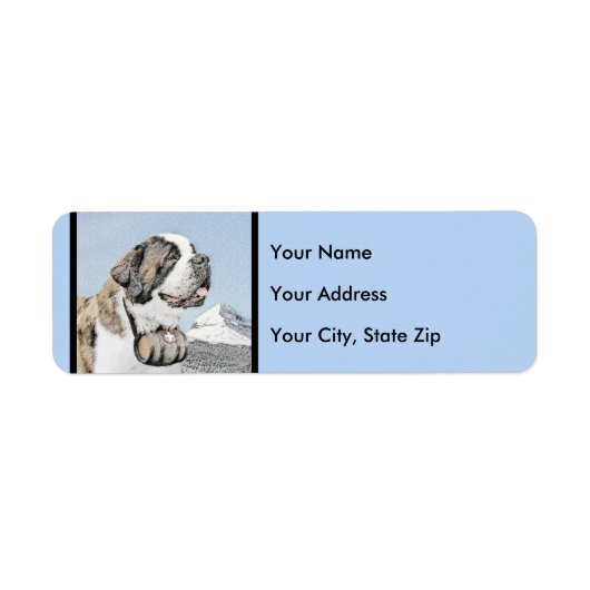 Saint Bernard Malerei - Niedliche Original Hunde K (Vorne)