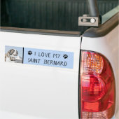 Saint Bernard Malerei - Niedliche Original Hunde K Autoaufkleber (Auf Lkw)