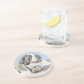 Saint Bernard Malerei - Niedliche Original Hunde K Getränkeuntersetzer (Seite)