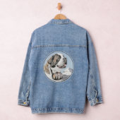 Saint Bernard Malerei - Niedliche Original Hunde K Jeansjacke (Hangar)