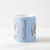 Saint Bernard Malerei - Niedliche Original Hunde K Kaffeetasse (Mittel)