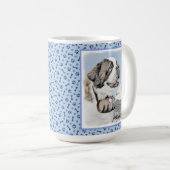 Saint Bernard Malerei - Niedliche Original Hunde K Kaffeetasse (VorderseiteRechts)