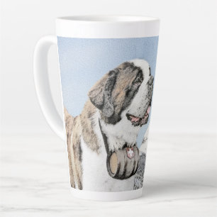 Saint Bernard Malerei - Niedliche Original Hunde K Milchtasse