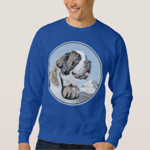 Saint Bernard Malerei - Niedliche Original Hunde K Sweatshirt