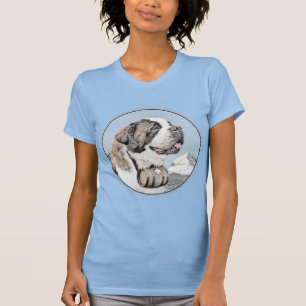 Saint Bernard Malerei - Niedliche Original Hunde K T-Shirt