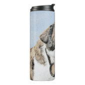 Saint Bernard Malerei - Niedliche Original Hunde K Thermosbecher (Nach links gedreht)