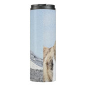 Saint Bernard Malerei - Niedliche Original Hunde K Thermosbecher (Rückseite)