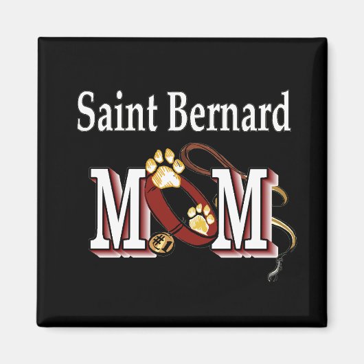 Saint Bernard MAMA Geschenke Magnet (Vorne)