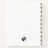 Saint Bernard Marble Statue Antique Style Notebook Notizblock (Rückseite)