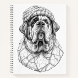Saint Bernard Marble Statue Antique Style Notebook Notizblock