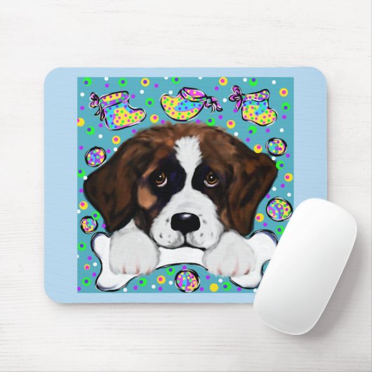 Saint Bernard Mousepad (Mit Mouse)