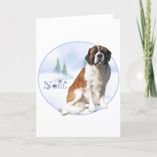 Saint Bernard Noel Feiertagskarte