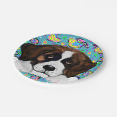 Saint Bernard Pappteller (Schrägansicht)