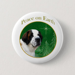 Saint Bernard Peace Button