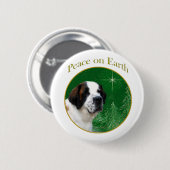 Saint Bernard Peace Button (Vorne & Hinten)