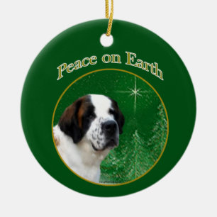 Saint Bernard Peace Keramik Ornament