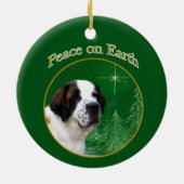 Saint Bernard Peace Keramik Ornament (Hinten)