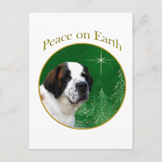 Saint Bernard Peace Postkarte (Vorderseite)