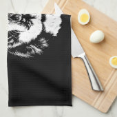 Saint Bernard Portrait Minimalistisch Apparel Geschirrtuch (Viertel Falte)