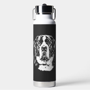 Saint Bernard-Porträt Minimalistische Kleidung Trinkflasche