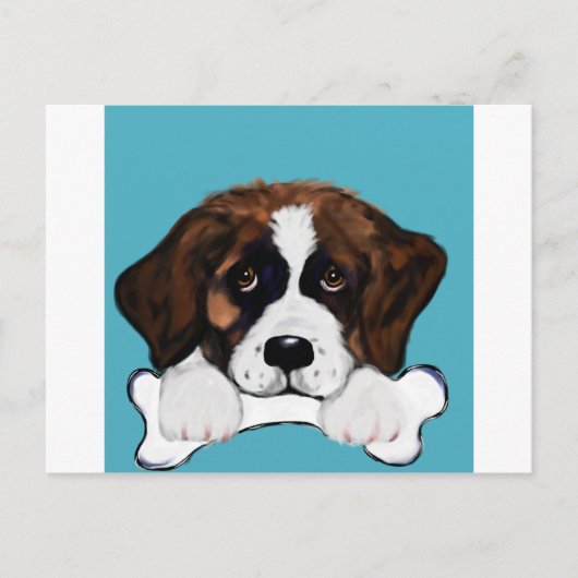 Saint Bernard Postkarte (Vorderseite)