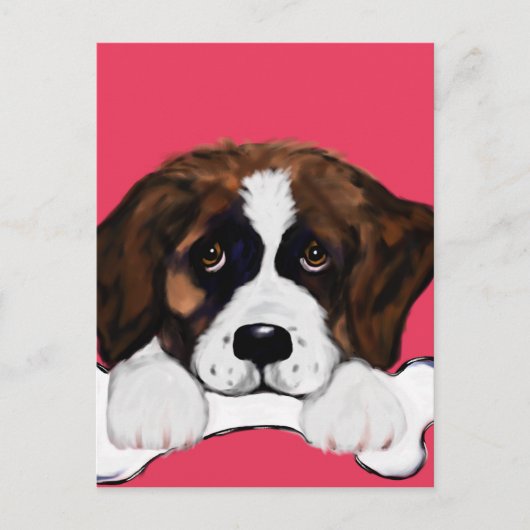 Saint Bernard Postkarte (Vorderseite)