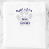 Saint Bernard Property Sticker (Tasche)