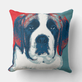 Saint Bernard Puppy Hope Political Parody Design Kissen