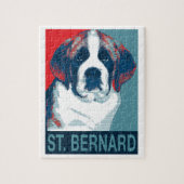 Saint Bernard Puppy Hope Political Parody Design Puzzle (Vertikal)