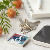 Saint Bernard Puppy Hope Political Parody Design Schlüsselanhänger (Seite)