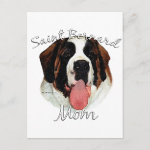 Saint Bernard (rau) Mama 2 Postkarte
