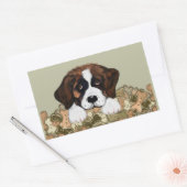 Saint Bernard Rechteckaufkleber Rechteckiger Aufkleber (Umschlag)
