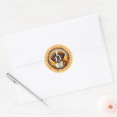Saint Bernard Round Stickers (Umschlag)