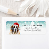 Saint Bernard Rücksendeadressen-Aufklebers (Insitu)