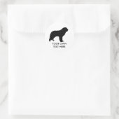 Saint Bernard Runder Aufkleber (Tasche)