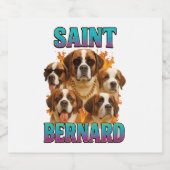 Saint Bernard Schaumweinetikett (Einzelnes Label)