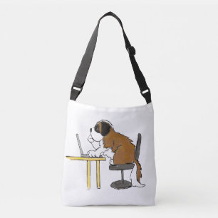 Saint Bernard - Slobbers School Bag Tragetaschen Mit Langen Trägern