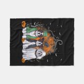 Saint Bernard St. Bernard Dog Halloween Ghost Cost Fleecedecke (Vorderseite (Horizontal))