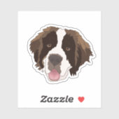 Saint Bernard Sticker (Blatt)