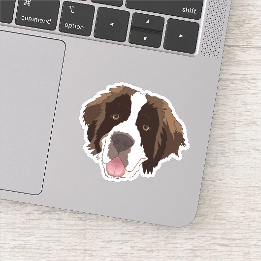 Saint Bernard Sticker (Detail)