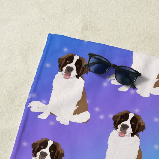 Saint Bernard Strandtuch (Beispiel)