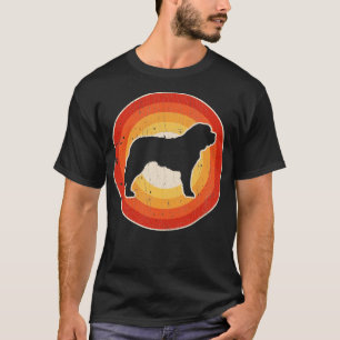 Saint Bernard Sunset Retro für Männer Frauen Mädch T-Shirt