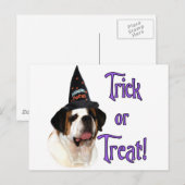 Saint Bernard Trick Postkarte (Vorne/Hinten)