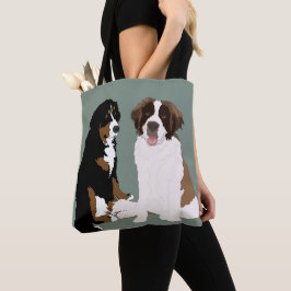 Saint Bernard und Berner Berghund Tasche