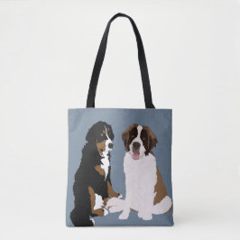 Saint Bernard und Berner Berghund Tasche